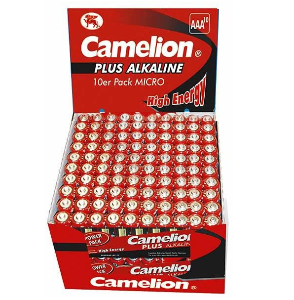 Šarminės AAA baterijos CAMELION LR03 1170 mAh – 200 vnt. pakuotė