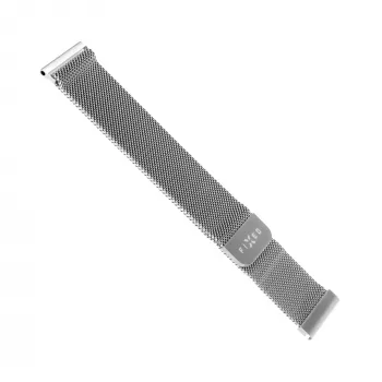 Laikrodžio tinklelinis dirželis FIXED FIXMEST-22MM-SL — 22 mm greitai atsegamas sidabrinis nerūdijantis plienas