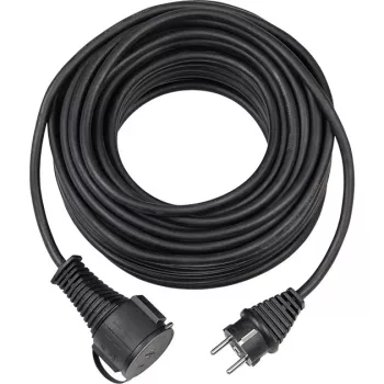 Brennenstuhl H05RR-F 3G1,5 - Prailginimo laidas su kištuku ir lizdu - CEE 7/7 (SCHUKO) (M) - CEE 7/4 (SCHUKO)/CEE 7/7 (SCHUKO) (W) - 25,0 m - Juoda (1161470)