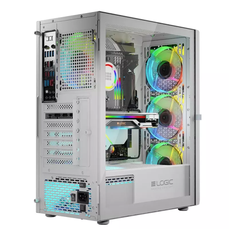 Korpusas Logic ARAMIS ARGB MINIDI USB 3.0 Baltas