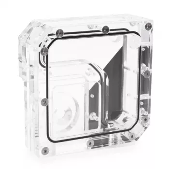 Rezervuaras Alphacool 15075 Akrilinis Juodas Skaidrus 120mm