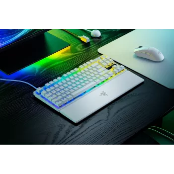 Razer Huntsman V3 Pro Tenkeyless 8KHz | Žaidimų klaviatūra | Laidinė | US | Balta | Razer Analog Optical Switch Gen-2