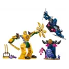 LEGO NINJAGO Arino kovinis mechas – veiksmo figūrėlė ninja žaislas nuo 4 metų berniukams, mergaitėms ir vaikams, Dragons Rising rinkinys su Arino minifigūrėle ir Mini Kata