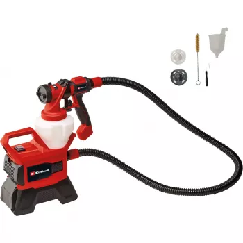 Baterijinis dažų purškimo pistoletas Power X-Change TE-SY 18/90 Li-Solo, 18V, raudonas/juodas, be akumuliatoriaus ir įkroviklio