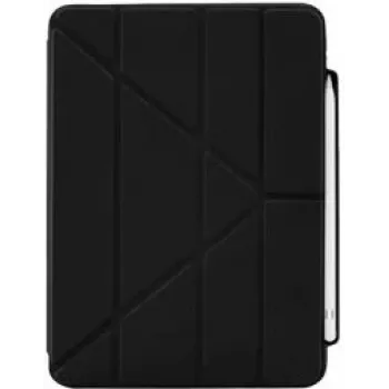 Pipetto Origami No3 Pencil Shield Case Black, skirta Apple iPad 10,2 colių 7 kartos (2022)