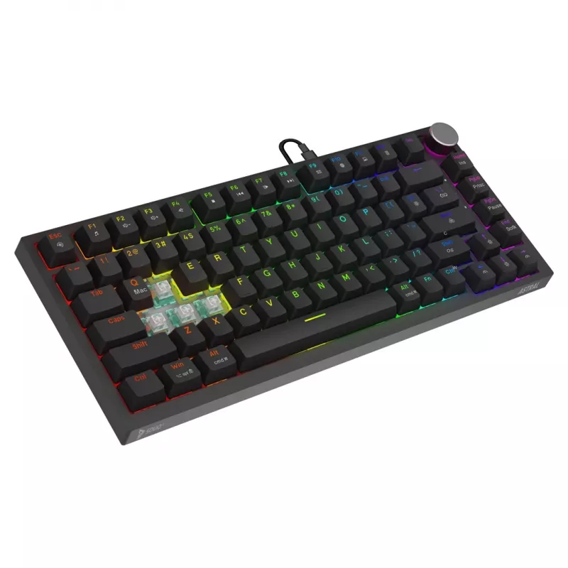 Savio ASTRAL BLACK JADE klaviatūra Gaming USB QWERTY US International