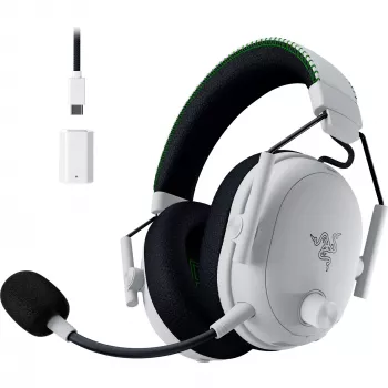 Ausinės Razer BlackShark V3 Pro laidinės ir belaidės Bluetooth baltos