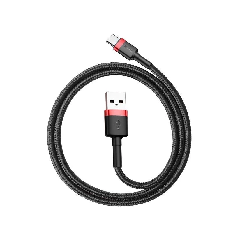 Mobiliojo telefono laidas Baseus Raudonas 1m USB A USB C