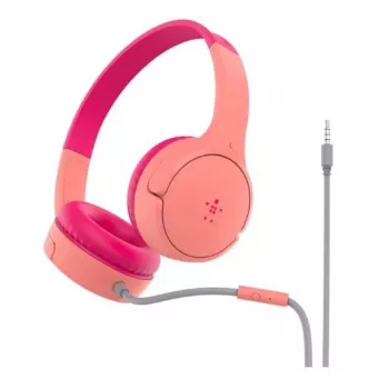 SOUNDFORM Mini antausinės laidinės ausinės rožinės vaikams