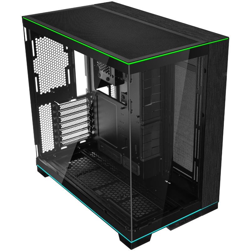 Lian Li O11DERGBX O11D EVO kompiuterio korpusas MIDI bokštas juodas RGB grūdintas stiklas
