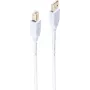 shiverpeaks ®-BASIC-S--USB kabelis, A tipo kištukas į B tipo kištuką, HIGH SPEED, paauksuoti kontaktai, USB 2.0, baltas, 5,0 m (BS77025-W)