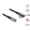 USB laidas DeLOCK 81148 2m USB-C juodas 20 Gbit/s