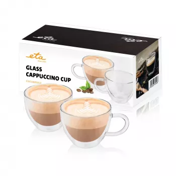 ETA Cappuccino stiklinės kavai ETA518092010 – 2 vnt., tinka plauti indaplovėje