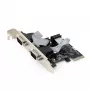 Vidinis nuoseklusis adapteris GEMBIRD SPC-22 PCIe RS-232 Low-profile, WCH382, 16000 Kbit/s, 67×120×20 mm, juodas