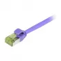 Synergy 21 pataisos laidas RJ45 CAT6A 500MHz violetinis S/FTP plonas apvalus