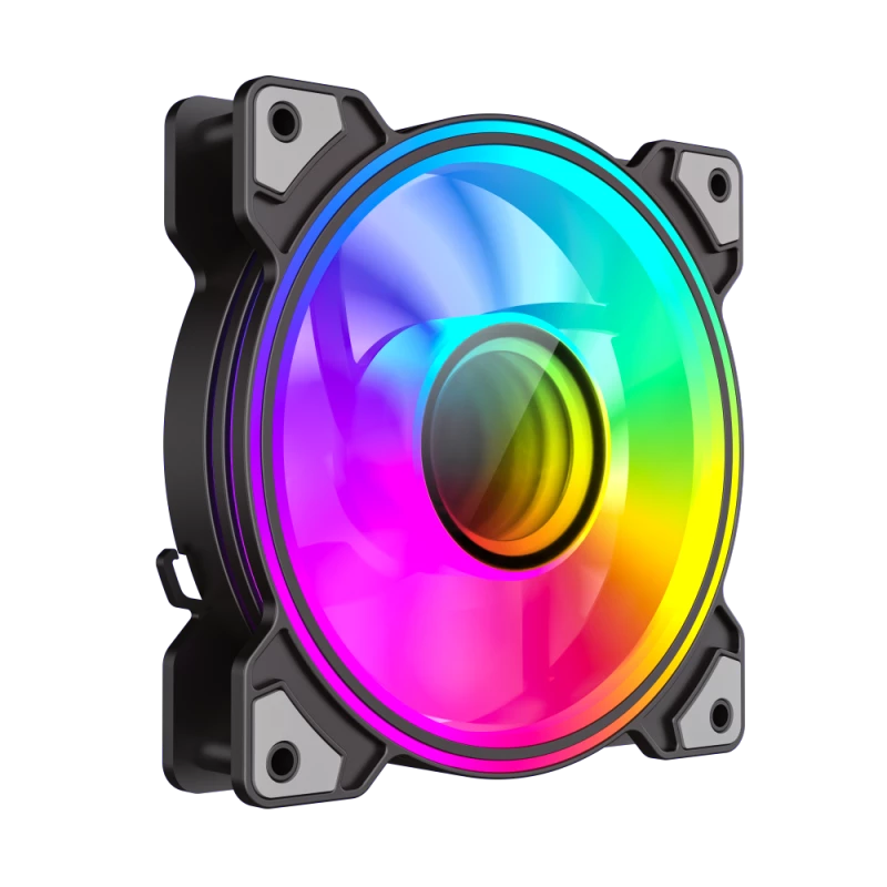 Gamemax DUAL RING INFINITY 120 mm korpuso ventiliatorius juodas