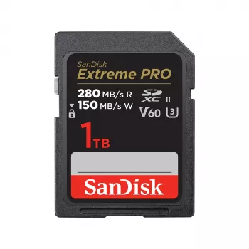 SanDisk Extreme Pro SDXC UHS-II atminties kortelė – 1TB, V60, U3, 10 klasė (SDSDXEP-1T00-GN4IN)