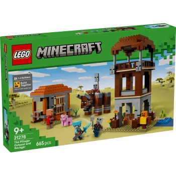 LEGO MINECRAFT 21278 Plėšikų forpostas ir siautėjas