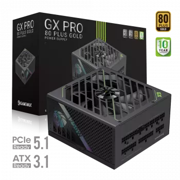 Gamemax GX PRO 1250G maitinimo blokas, 80 PLUS Gold, 1250 W, pilnai modulinis