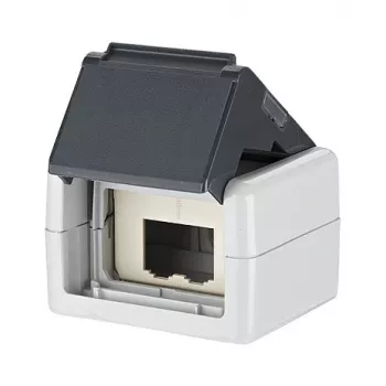 Metz 1309430003-E Grey RJ45 kištukinis lizdas