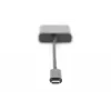 DIGITUS DA-70853 USB-C – VGA adapteris, Full HD 1080p, juodos spalvos