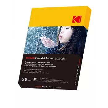 Kodak Fine Art Popierius 230g Matinis Dengtas Lygus 4/6x50