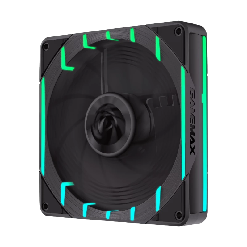 GAMEMAX TORNADO T12 ARGB-R 120mm korpuso ventiliatorius - juodas