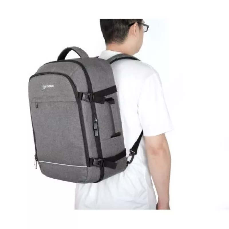 Kuprinė Manhattan Rome Notebook Travel 17.3 colio, dvi rankovės, 40L, šviesiai pilka