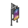 Signalinio ekrano gaubtas Edbak POK101 Plieninis Juodas Portretinis 862x200x1981mm