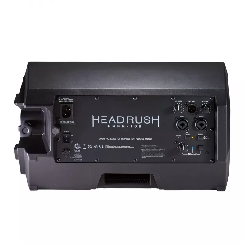 Gitara kolonėlė HEADRUSH FRFR-108 MK2, 8 colių žemųjų dažnių garsiakalbis, 200 W, Bluetooth 5.0, XLR/TRS kombinuotos įvestys