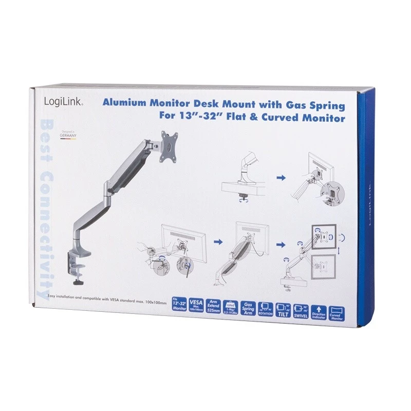 Monitorinis laikiklis LogiLink BP0042 81,3 cm (32 inch) stalas aliuminis