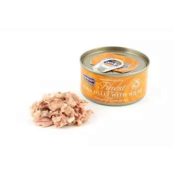 FISH4CATS Tunio filė su kalmaru - šlapias kačių ėdalas - 70g