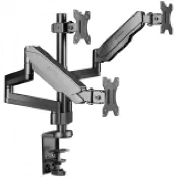 Monitorio laikiklis ant stalo ONKRON G280-B, 33–81,3 cm (13–32 colių), spaustuvas/įvorė, iki 24 kg, VESA 75×75–100×100