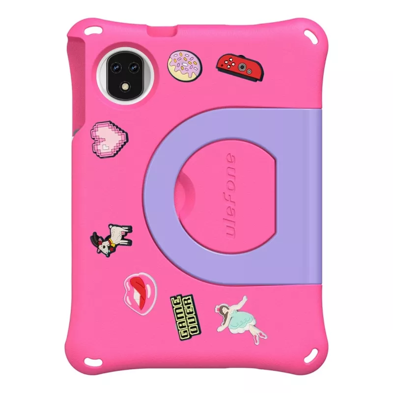 Planšetinis kompiuteris vaikams UleFone Tab A9 Pro Kids, 4 GB RAM, 128 GB atminties, LTE, rožinė