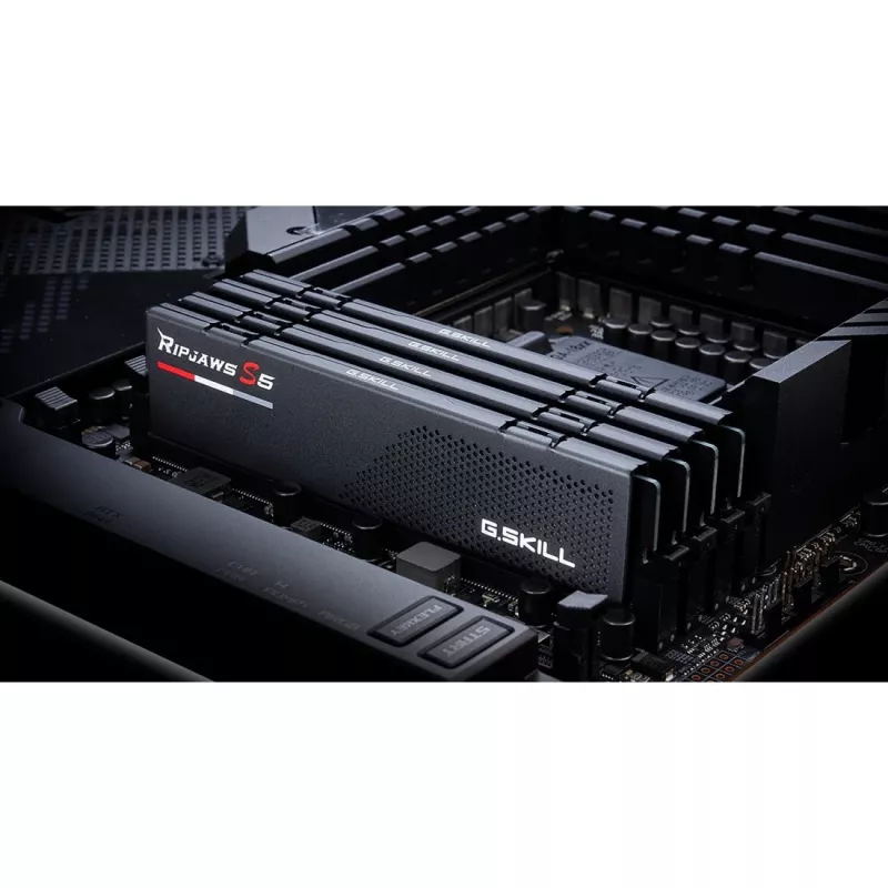 G.Skill Ripjaws S5 64 GB (2x 32 GB) DDR5-5600 Dual-Kit, juoda, F5-5600J3636D32GX2-RS5K, INTEL XMP