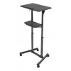 Stovas stovimam darbui Gembird TVS-DESK-01-BK Juodas 20 kg 1110-1345 mm