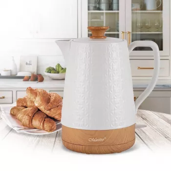 Elektrinis virdulys Maestro MR-076 1.8 L 1800 W Keraminis korpusas, Baltas/Medis
