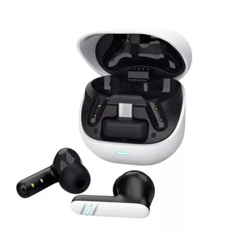 Trust GXT 409 Oxxie belaidės žaidimų ausinės - balta, TWS, 2.4 GHz, Bluetooth, 100–10000 Hz, 44 g