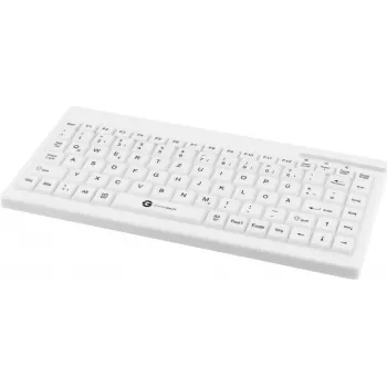 Laidinė medicininė klaviatūra GETT TKG-088-GCQ-IP68-WHITE-USB 2.0, IP68 sandari konstrukcija, balta