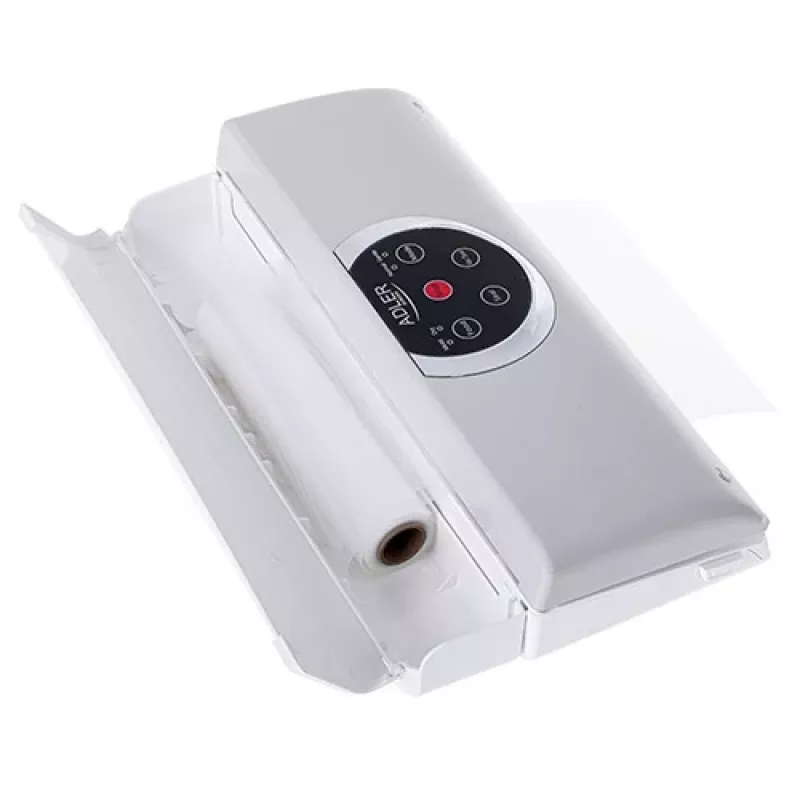Vakuuminis pakuotojas Adler AD 4503, 130 W, vakuumas -750 iki -800 mbar, C tipo kištukas, pilkai baltas