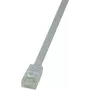 LogiLink CF2061U RJ45 tinklo laidas, jungiamasis laidas CAT 6 U/UTP 3,00 m baltas itin lankstus 1 vnt.