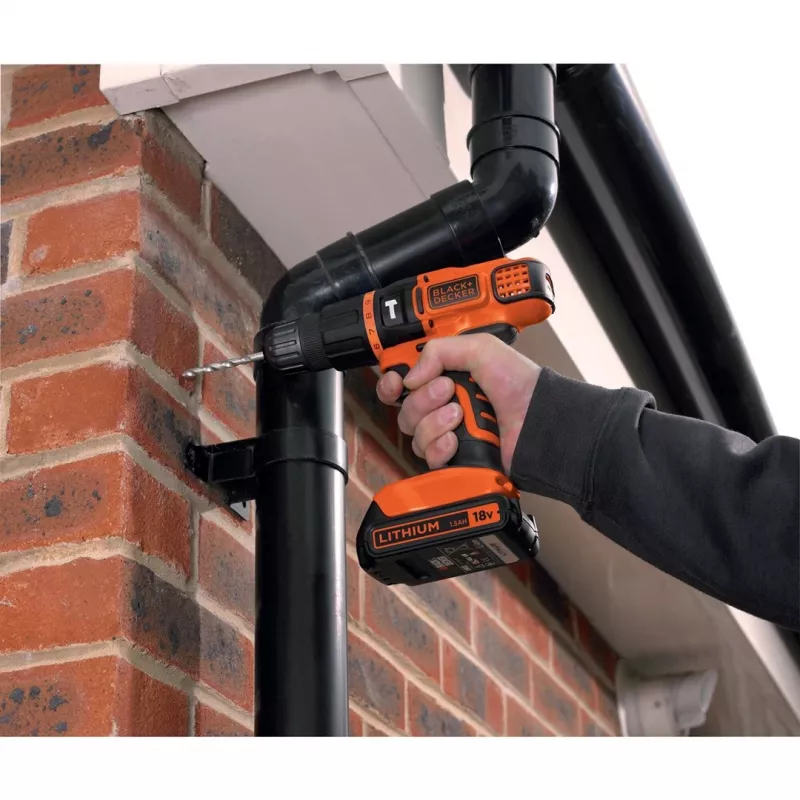 Pistolinė rankena gręžtuvas Black & Decker BDCH188N-XJ 1350 RPM, 18V
