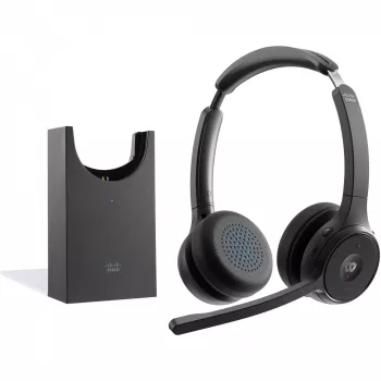 Ausinių rinkinys CISCO Headset 722 Wireless DUAL+STAND Carbon Black Usba
