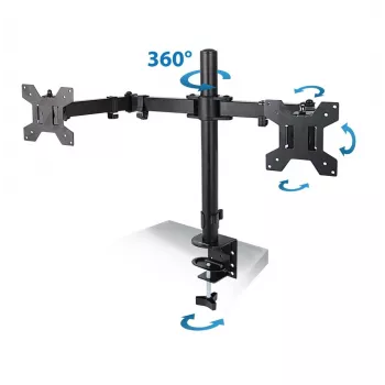 Esperanza ERW018 Stalo laikiklis dviem monitoriams 10-27'' iki 8 kg