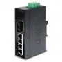 PLANET 4-Portų Fast Ethernet Switch IP30 plonas tipas, pramoninis Ethernet jungiklis + 1 prievadas, 100Base-FX(SC) (-10 - 60 °C) (ISW-511)