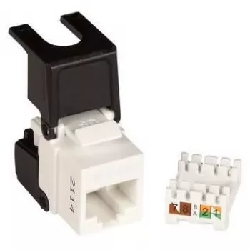 Lanview LVN128143 Cat6 neekranuotas Flip Jack RJ45 keystone modulis