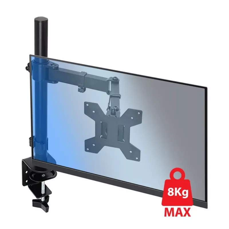 Monitorio stovas ant stalo ESPERANZA ERW017 10–27 colių, iki 8 kg, spaustuvas, VESA 75x75–100x100