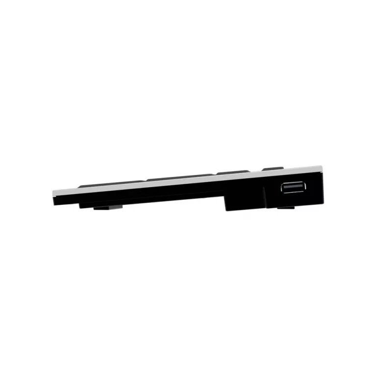 Logickeyboard LKB-MCOM4-AJPU-FR klaviatūra USB AZERTY prancūziška sidabrinė