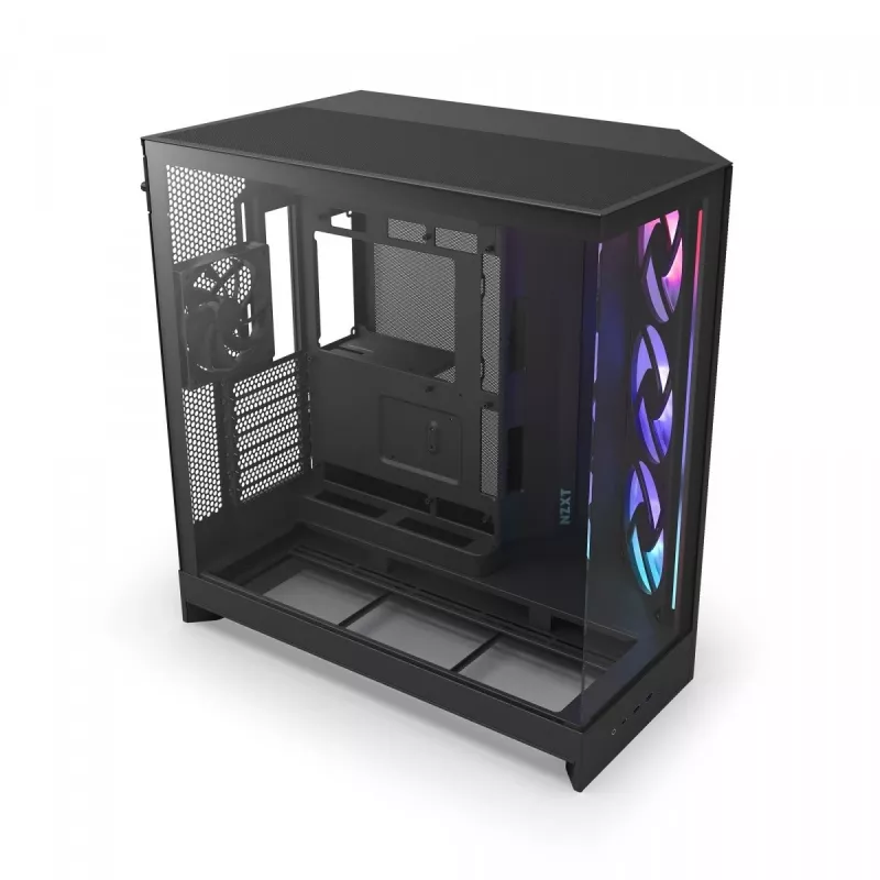 Korpusas NZXT H9 Flow RGB Midi Tower juodas