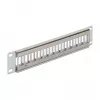 Patch Panel DeLOCK 43327 12x Keystone 1U pilkas 10 inch
